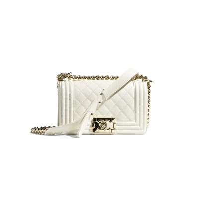 CHANEL SMALL QUILTED BOY BAG A67085 B05839 10601 (20.5*12*8.5cm)